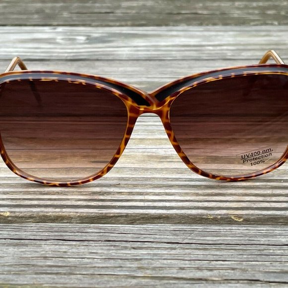 Jacques Fath Sunglasses Brown Tortoise Women Big Face Eye Wear Made in France main image 7